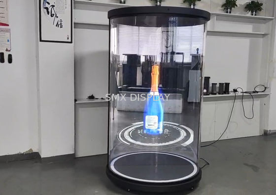 Quality 75inch Hologram Display Real Time Holograms Life Size 3D Hologram Cylinder Holotube factory