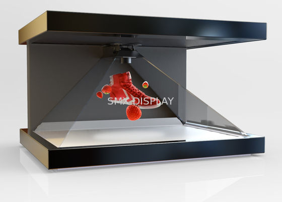 Quality 55" Virtual Hologram Pyramid Advertising Player Holographic Display 110-240V factory