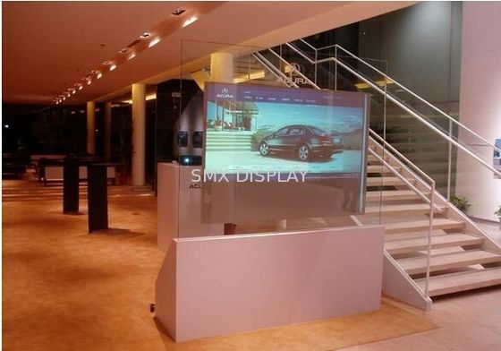 Quality Holographic Reflective transparent projection screen film / Rear Projector Film for window advertising factory