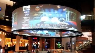 Quality Wide View Circular Projection Screen Aluminum Frame With Black Velvet Border factory