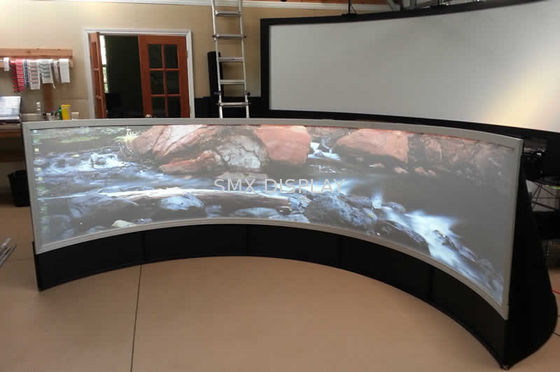 quality Fixed Curved Projection Screen,circular projection screen Round 3D For For Museum / Exhibitions factory