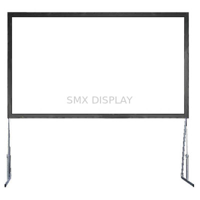 Quality Outdoor Fast Fold Screens 100 " Diagnal With Flexible Front Projection Fabric factory