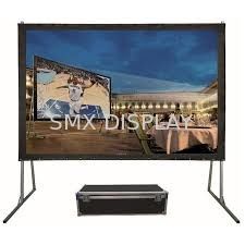 400 Inch Fast Fold Screens , Mobile Projection Screen For outdoor ...