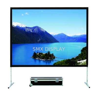400 Inch Fast Fold Screens , Mobile Projection Screen For outdoor ...