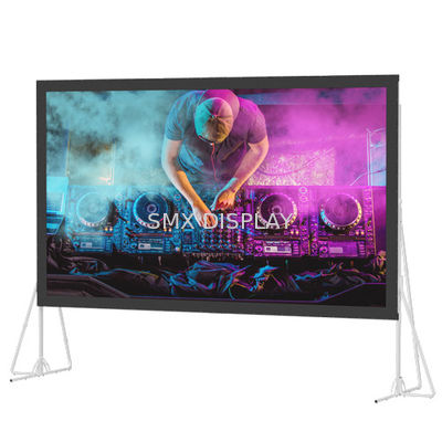 400 Inch Fast Fold Screens , Mobile Projection Screen For outdoor ...