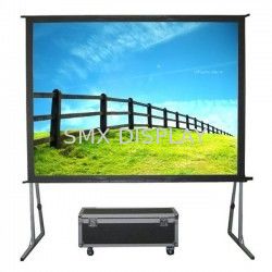 quality High Definition Fast Fold Screens , Customized Flexible Folding Projector Screen For Theater factory