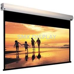 Quality HD Flexible White Motorised Projection Screens With Fiberglass Matte Material factory