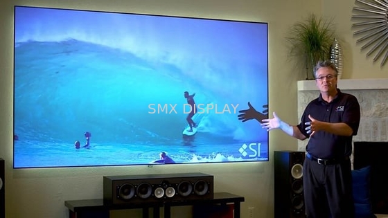 120 Inch Fixed Projector Screen , Fixed Frame Projection Screen For Business Presentations