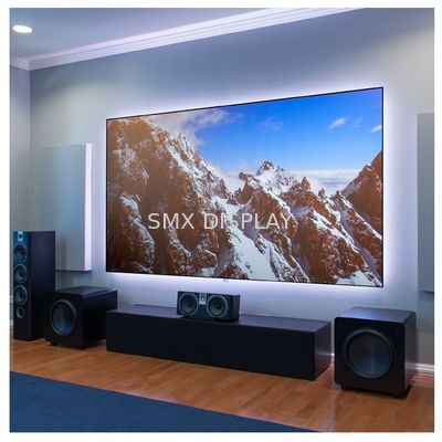 Quality 120 Inch Sfixed Frame Projection Screen High Contrast Ambient Narrow Edge Aluminum Frame factory