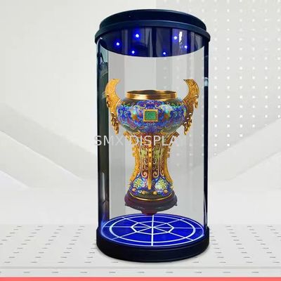Quality 3D Hologram Cylinder Transparent Screen Interactive Holograms HoloTube 10.1inch with USB/SD Card/HDMI Input Interface factory