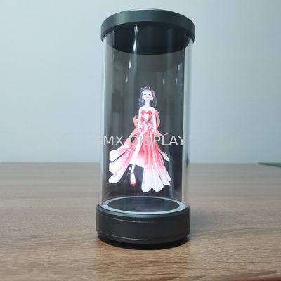 5inch 360 Holographic Display Hologram Cylinder With Picture Format PNG Video Format MP4
