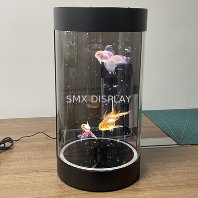 2025 21.5inch Naked Eye 360 Holographic Display , High Resolution Hologram Cylinder Equipment