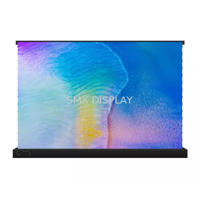 120 Inch Electric Tension Floor ALR Screen For UST Laser Projector Motorized Ultrashort Throw Movie Screen