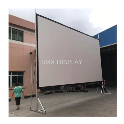 Quality 250inch Portable Fast-fold Folding Portable Screens With Flight Case For Events And Outdoor Cinema factory