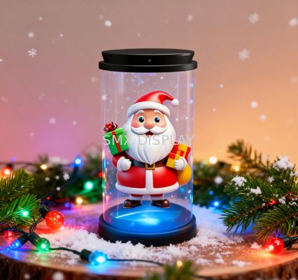 quality Christmas Gift Mini 3D Hologram Display Handheld Animation Showcase 5inch Holo Tube factory