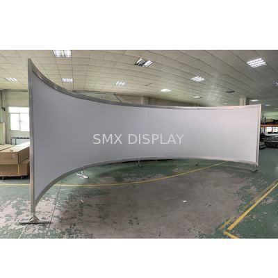 Quality 180 270 270 360 Degree Curved Fixed Frame Projector Screen Meeting Room Museum Exhibition factory