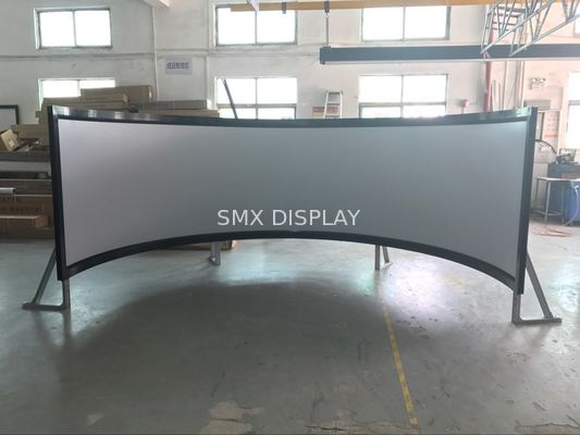 180 270 270 360 Degree Curved Fixed Frame Projector Screen Meeting Room ...