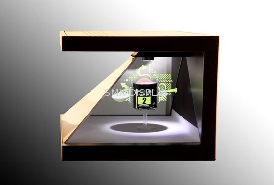 Quality 3D Hologram Showcase 3-side View Holo Display Hologram Pyramid for Exhibition Advertising factory