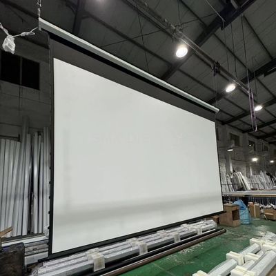 Quality 4x3 m High Quality Large Electric Projection Screen/ Motorized Projector Screen Tubular Motor for Projector Screen factory