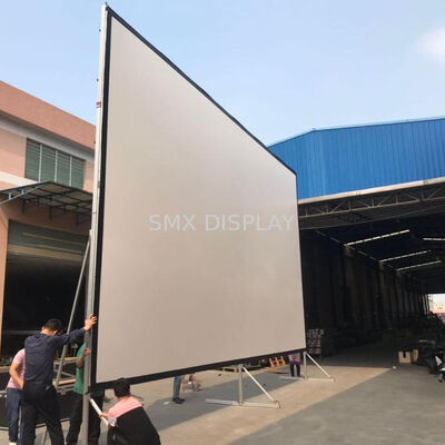 Quality 300 Inch Fast Fold Screen Front Rear Projection Screen Portable Outdoor Cinema Large Venue Projection factory