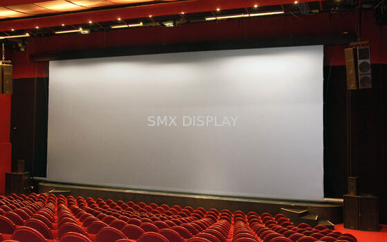 300inch Large Tab Tension Motorized Screen with HD Flexible White and Silent Tubular Motor Front Projection