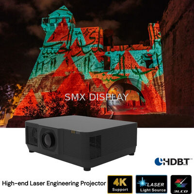 Quality 15,000lm WUXGA Large Venue Laser Projector for Architectural Facade Mapping with 4K HDR and Edge Blending optional lens factory