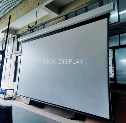 Quality Heavy Duty Motorized Projector Screen with Tab Tensioning and 4K Support factory