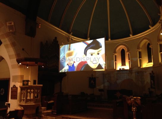 Quality Adhesive Rear Projection Screen Film , Outdoor Transparent Projection Film factory