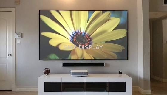 Cinema Fixed Frame Screen Diamond Anti - Light Projector Panel 170° View Angle