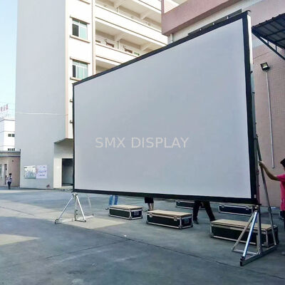 Quality 3 Minute Setup / Tool Free / Aluminum Frame / 16x9ft Fast Fold Screen for Stage Rental factory