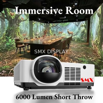 Qualità Proiettore Laser a Tiro Corto SMX 3LCD da 6000 Lumen per Proiezione Interattiva sul Pavimento di Sale Immersive Fabbrica