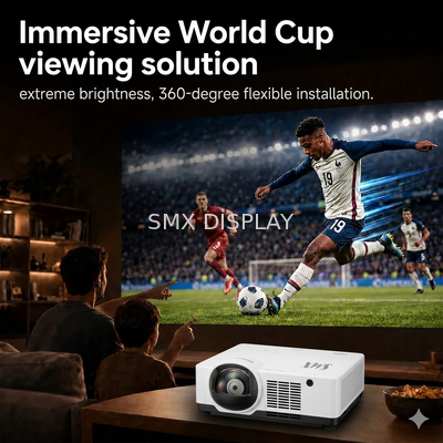 Qualità Soluzione immersiva per videoproiettore per la visione della Coppa del Mondo 2026 6.000 lumen Installazione flessibile a 360 gradi Display per bar sportivo commerciale Fabbrica
