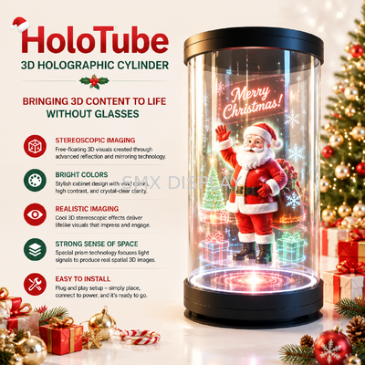 Quality 5inch Screen Size 170° View Angle Stereoscopic Imaging Holo Tube 3D Hologram Display factory