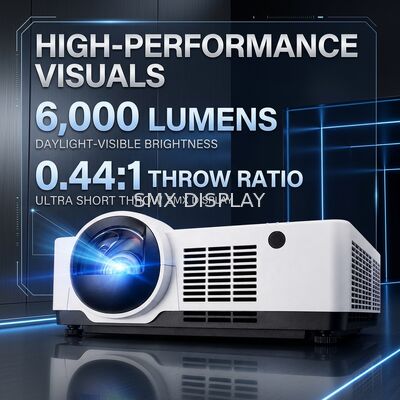 Kalite MX-SL600U Ultra Kısa Atış Lazer Projektör, 6000 Lümen ve Gündüz Görünebilir Ekranlar İçin WUXGA Çözünürlük Fabrika