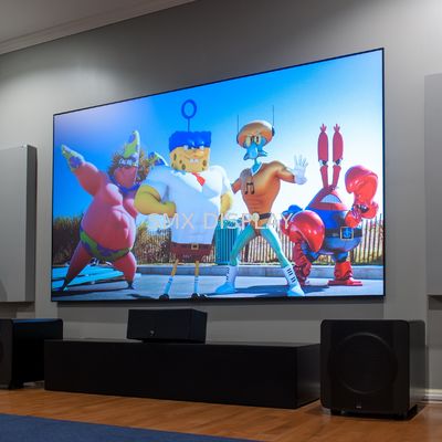 Quality Zero Edge Projector Fixed Frame Screen Ambient Light Black Diamond 170° View Angle factory