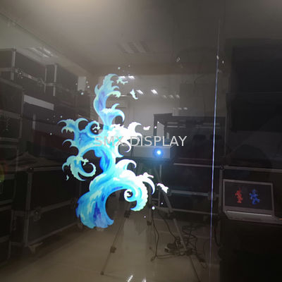 Quality 3 D Adhesive transparent film for projection screens on glass , 1.52x30m factory