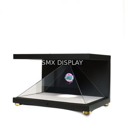 Quality 22 Inch 3D Pyramid Hologram Projector Case Cabinet 270 Degree Holographic Display 3D Hologram Box factory