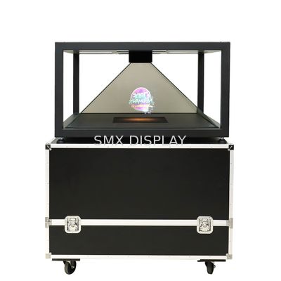 Quality 4 Sides View 360 Degree 3D Hologram Display Box Holographic Projector VGA HDMI factory