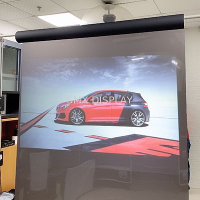 Quality High Contrast Natural Black Self-Adhesive Rear Projection Film for shop window display factory