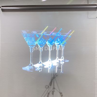 Quality 1.52X30m Rear Projection window film / holographic transparent film For Shopping Mall factory