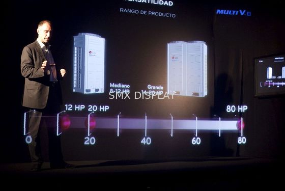 Quality Interactive 5x30m 95um 160° 3D Holographic Display Foil for Big Stage Shows factory