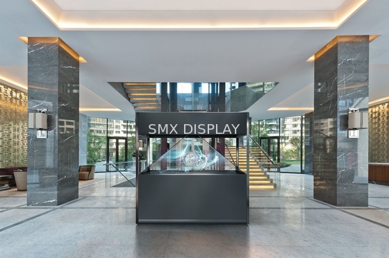 Large Pyramid 3D Holographic Display Full HD Resolution 4 Viewing Sides