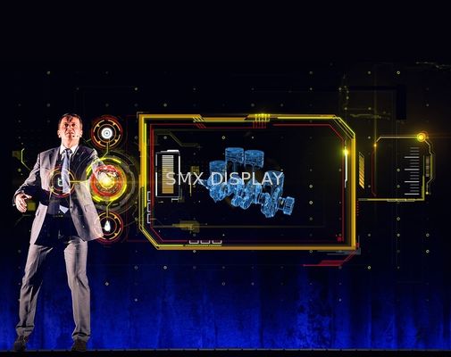 Chất lượng Màn hình Holographic 3D hiển thị góc nhìn 160°, độ dày 95um, độ truyền sáng 97% cho sân khấu Nhà máy