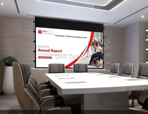 quality In Ceiling Aluminum 100" Tab Tensioned Projection Screen factory