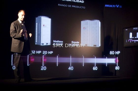 Quality 5m Width 3D Images Transparent Holographic Foil Reflect Screen factory