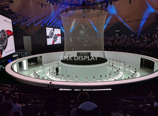 Grey Waterproof Holographic Mesh Screen See Through 9x30m For Event