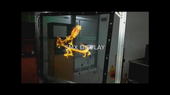 3D Holo Gauze Holographic Screen Transparent Mesh Projector 30m Length