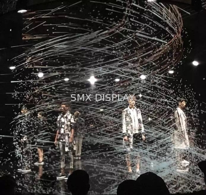 Fireproof Polyamide Holographic Mesh Screen Motorized High Transparency