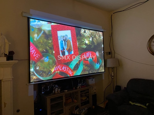 Motorized Projector Screen RF Remote 120 Inch For Cinema Meeting Room
