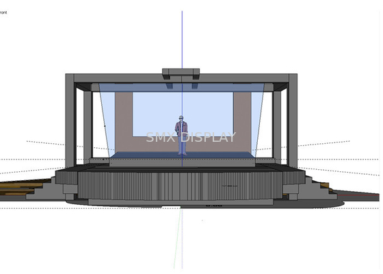 10M 3D Holographic Video Projection System / Eyeliner Foil for Live Events , Music Concerts